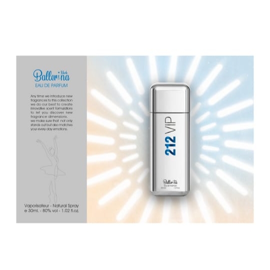 ادکلن 212 وی ای پی بالرینا 30 میل  vip212 ballerina